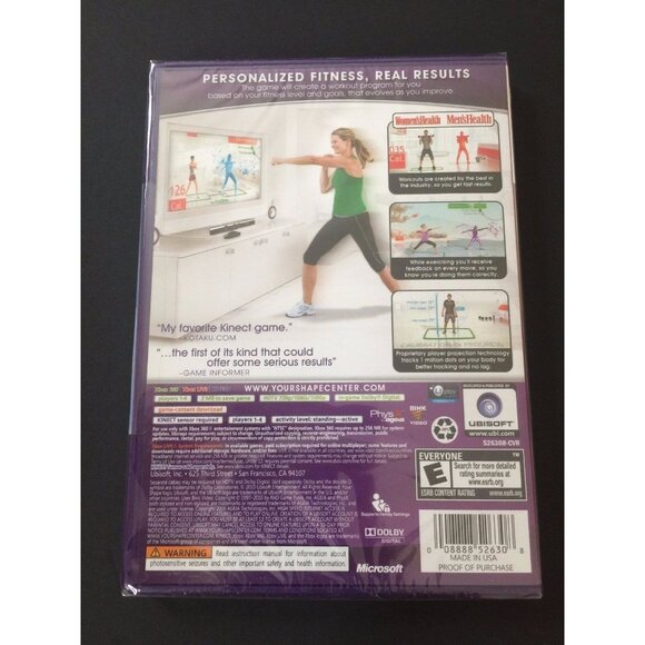 Your Shape Fitness Evolved Xbox 360 Kinect Video Game New Sealed - Picture 2 of 4